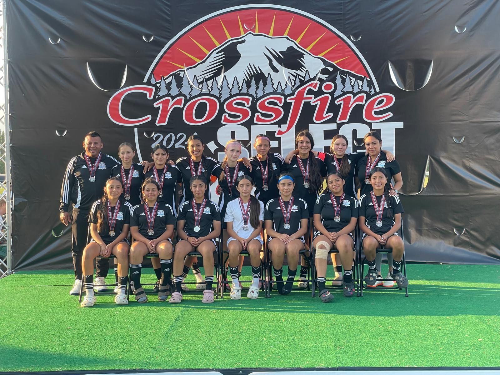 Genesis Futbol Club 2016 team at the Crossfire Competition of 2024 in Oregon